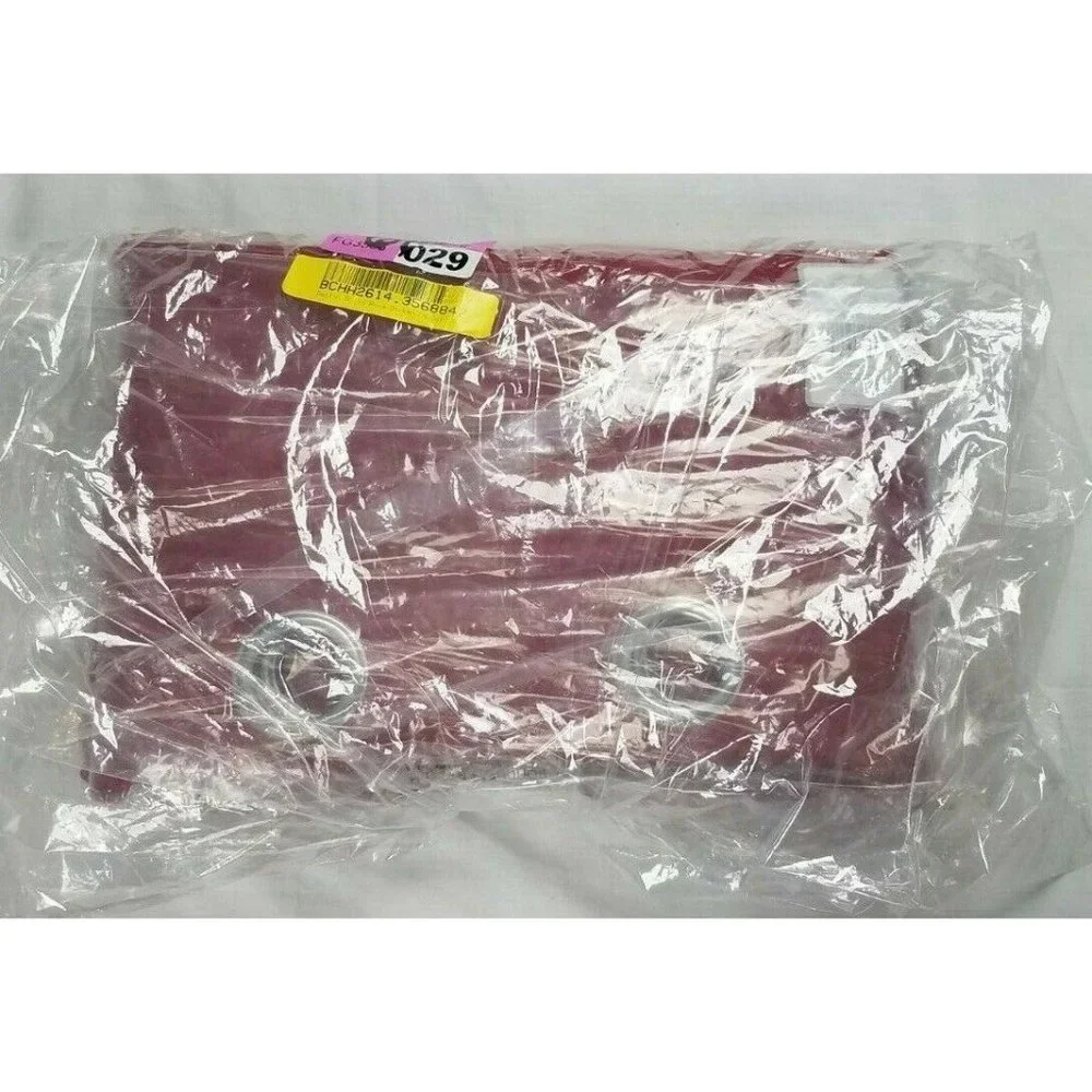 Exclusive Home Indoor/Outdoor Cabana Grommet Top Curtains 2- 54x96, Radiant Red